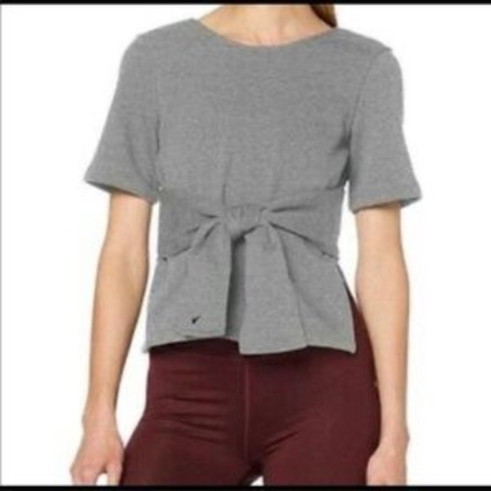Nike Studio Yoga Training‎ Reversible Tie Front Knit Top
